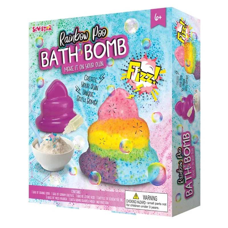 Sew Star Rainbow Poo Bath Bombs for kids in Kuwait